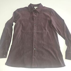 Allison Taylor Dark Plum Button-Down Shirt